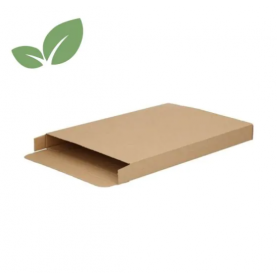 Boîtes aux lettres à rabat latéral FEFCO 0409 en carton brun, formats A6, A5 et A4 avec dimensions - Packadi 2