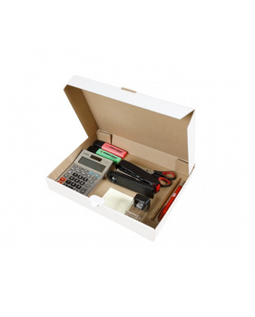 Witte Ecologische Postdozen/ Verzenddozen formaat A4+ 35x25x5cm  - ...