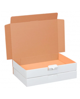 Boites Postales Écologiques blanches format A4+ 35x25x5cm  - Accueil