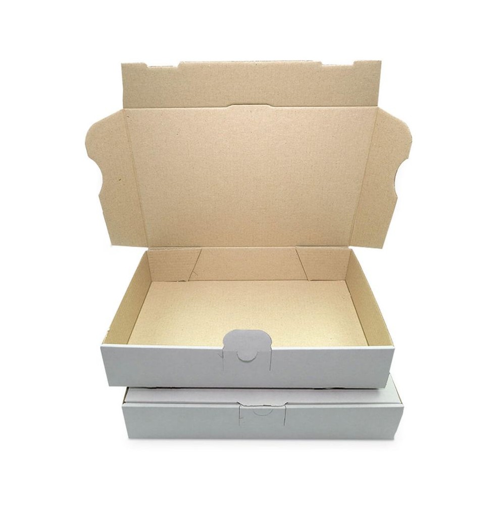 Witte Ecologische Postdozen/ Verzenddozen formaat A4+ 35x25x5cm  - ...