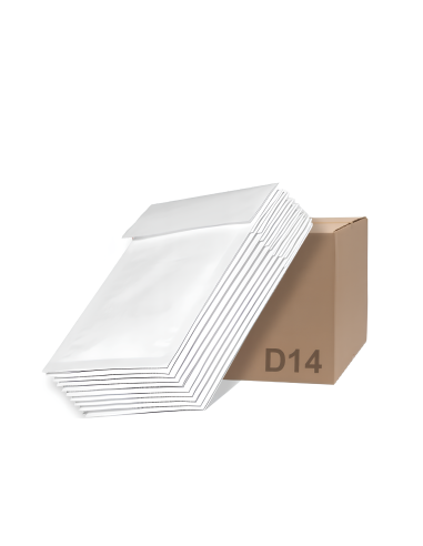 Witte luchtkussenenveloppen formaat D/ A5 18 x 26.5 cm  - Home