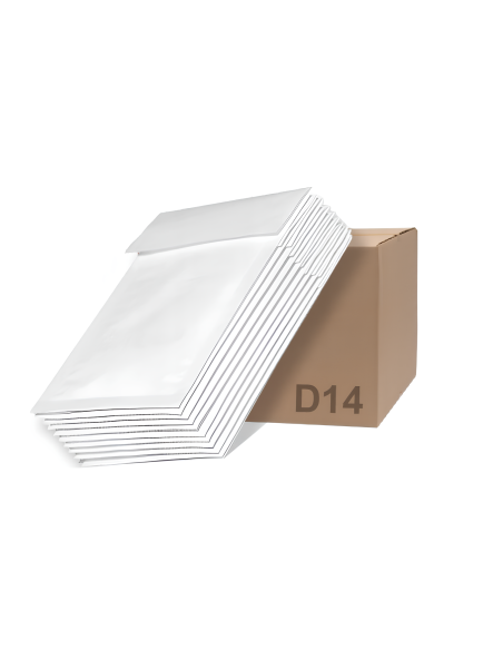 Witte luchtkussenenveloppen formaat C 15 x 21.5 cm  - Home