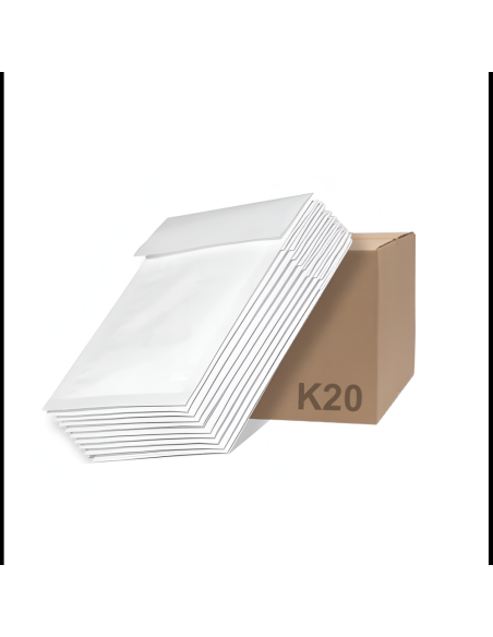 Witte luchtkussenenveloppen formaat K 37x48 cm 50stuks  - Home
