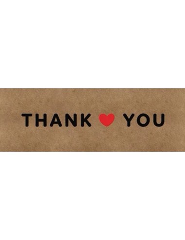 120 Etiquettes noires en rouleau " Thank you for you order " 7,5 x ...