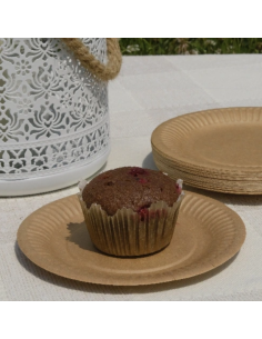 50 assiettes en carton biodégradables 23cm  - Accueil 2