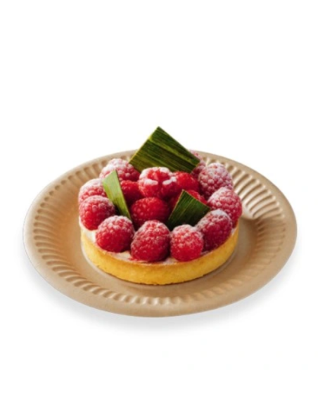 50 Kartonnen borden Nature Kraft karton 23cm  - Home