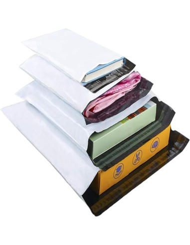 100 x Ondoorzichtige plastic envelop / Webshopzakken / Verzendzakken 4 formaten C5, A4, A3,B3