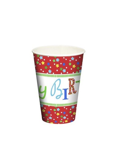 Set "Joyeux anniversaire" pour fête d'anniversaire 20 x Assiettes + Gobelets + Serviettes