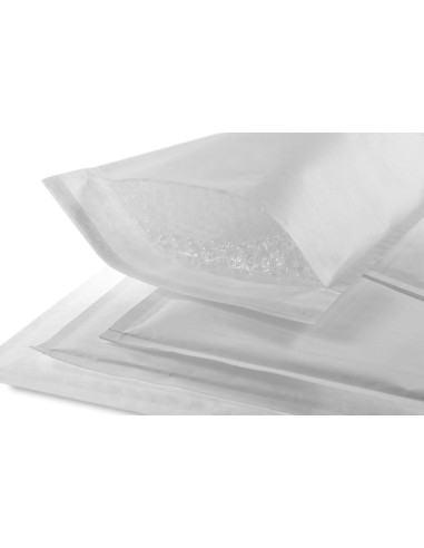 50 Witte Luchtkussenenveloppen 5 afmetingen C D E G H , verzendverpakking, verzendzakken Bubbeltjes envelop