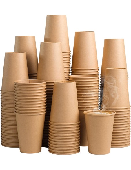 Coffee to go koffiebeker Nature Kraft 80mm 240ml 8oz bruin- 100 stu... Coffee to go koffiebeker Nature Kraft 80mm 240ml 8oz bruin- 100 stu...