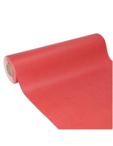 1 x Scheurvaste tafelloper nonwoven "soft selection plus" 24 m x 40 cm waterbestendig rood