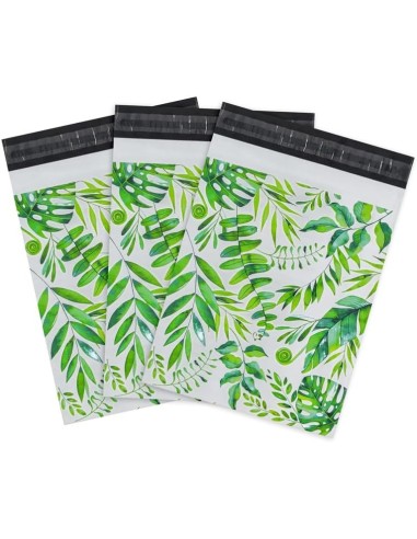 Enveloppes d'expédition " Thank you" format B4 – 25,5 x 37  vert- Pochettes d'envoi postal en plastique