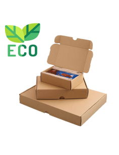 Ecologische Bruine postdozen/ verzenddozen 31,5x22x4,8cm  - Home