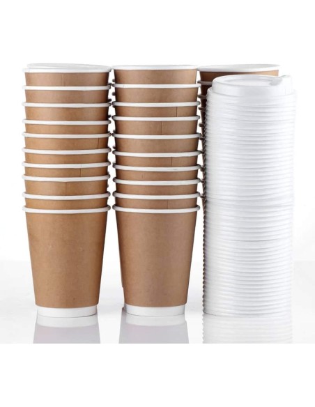 Coffee to go koffiebeker Nature Kraft 80mm 240ml 8oz bruin- 100 stu... Coffee to go koffiebeker Nature Kraft 80mm 240ml 8oz bruin- 100 stu...