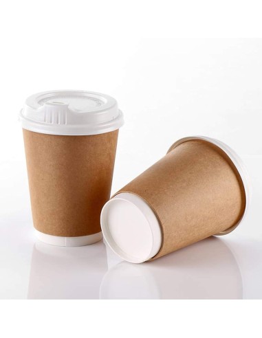 Coffee to go koffiebeker Nature Kraft 80mm 240ml 8oz bruin- 100 stu...