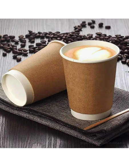 Coffee to go koffiebeker Nature Kraft 80mm 240ml 8oz bruin- 100 stu... Coffee to go koffiebeker Nature Kraft 80mm 240ml 8oz bruin- 100 stu...