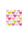 20 x Servetten, 3-laags 1/4 vouw 33 cm x 33 cm "Sweetheart" papier zomer lente