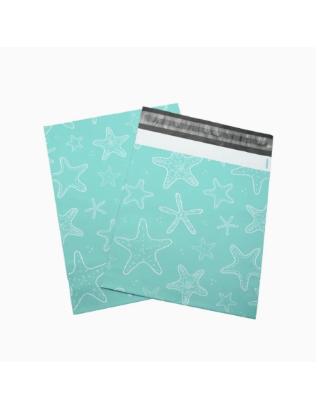 50 Pochettes d'Expédition Opaques en Plastique A3 "Étoile de Mer" 31x42cm enveloppes