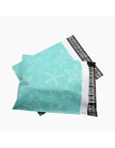 50 Pochettes d'Expédition Opaques en Plastique A3 "Étoile de Mer" 31x42cm enveloppes