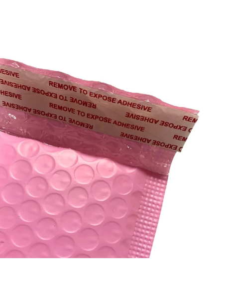 Enveloppes à Bulles Roses Imperméables 20x29cm – Protection et Élégance