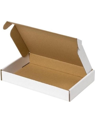 Boîte blanche extra plate pour boîte aux lettres | Packadi