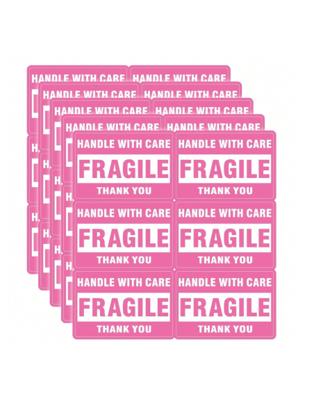 100 stickers op rol "Fragile " 5.08x7.62 cm  - Home