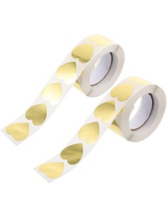 120 Etiquettes brunes en rouleau " Thank you " 7,5 x 2,5cm  - Accueil 2