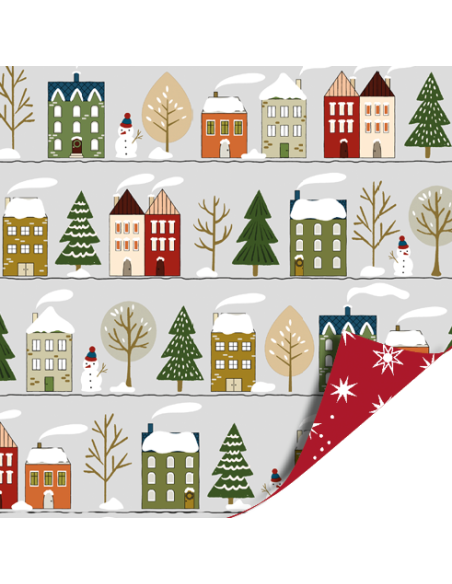 Kerst cadeaupapier 70cm x 3m / Kerst verpakking / Inpakpapier Kerst...