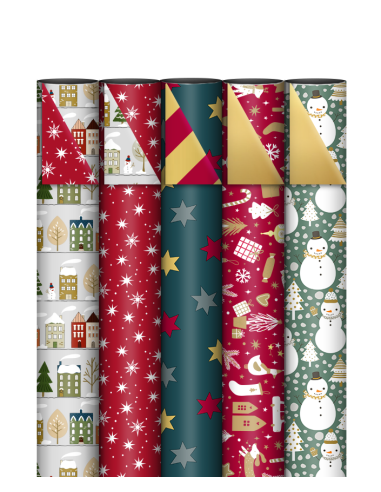 Kerst cadeaupapier 70cm x 3m / Kerst verpakking / Inpakpapier Kerst...