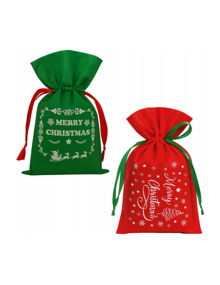 Set van 8 kerstcadeaustassen, Decoratieve cadeauzakken voor Kerstmis