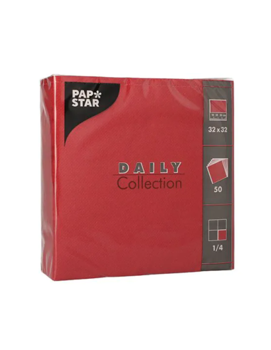 Lot de 50 serviettes double épaisseur 32x32cm