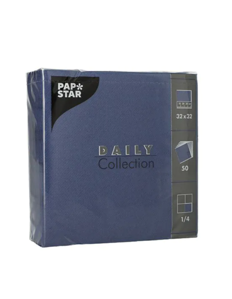 Lot de 50 serviettes double épaisseur 32x32cm