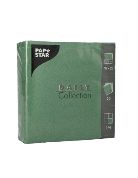 Lot de 50 serviettes double épaisseur 32x32cm