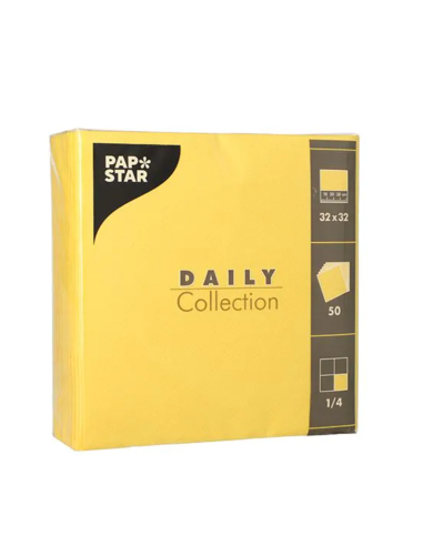 Lot de 50 serviettes double épaisseur 32x32cm