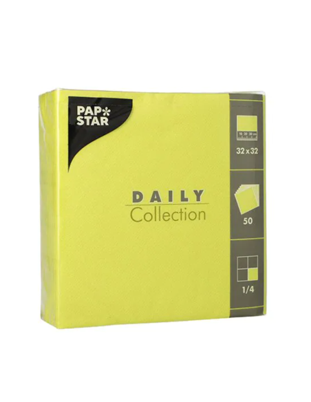 Lot de 50 serviettes double épaisseur 32x32cm