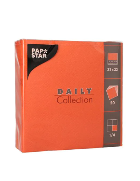 Lot de 50 serviettes double épaisseur 32x32cm