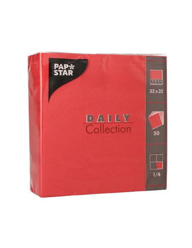 Lot de 50 serviettes double épaisseur 32x32cm