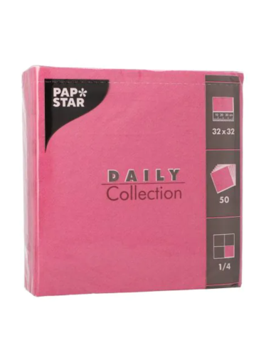 Lot de 50 serviettes double épaisseur 32x32cm