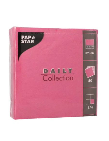 Lot de 50 serviettes double épaisseur 32x32cm