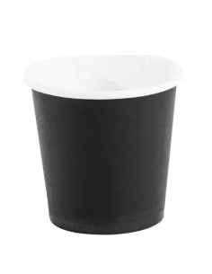 Gobelet à café en carton 120ml 4oz noir pour espresso- 100 pièces+ ...