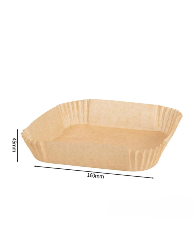 Airfryer bakpapier vierkant L & XL – 50 stuks 160x45 mm