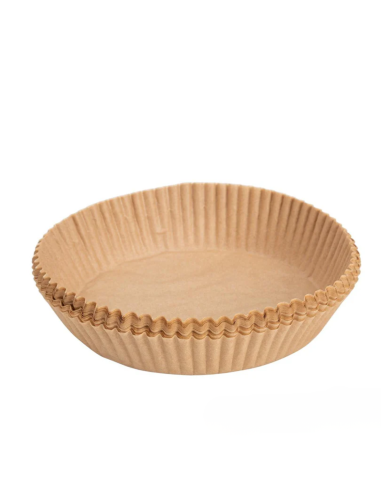 Papier sulfurisé airfryer rond L & XL – 50 pièces 160x45 mm