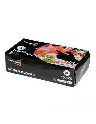 Zwarte nitril handschoenen XL zonder latex – 100 stuks