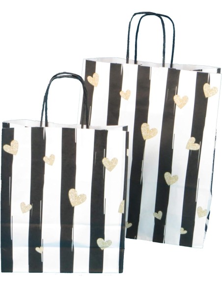 50 kraft tassen kleur 22x10x28 cm gedraaide handgrepen