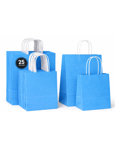 50 kraft tassen 2 maten met gedraaide handgrepen