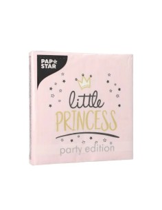 Servetten 33x33 3-laags roze - Little Princess 2