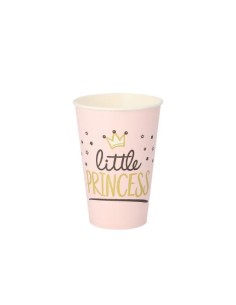 Bekers 200 ml roze karton - Little Princess 2