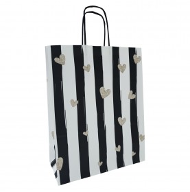 Kraft draagtassen Noblesse 18x8x22 cm – 50 stevige tassen 2