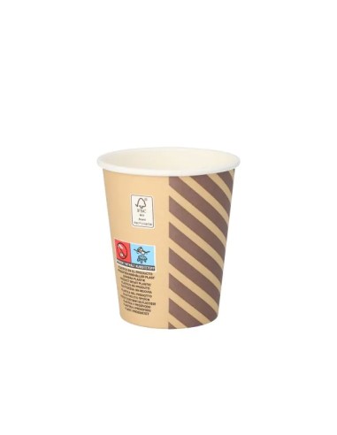Gobelets carton kraft 20 cl – Coffee Line – FSC – 100 pièces