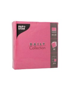 Serviettes de table 32×32 cm QUOTIDIENNE FSC fuchsia – Paquet de 50 2